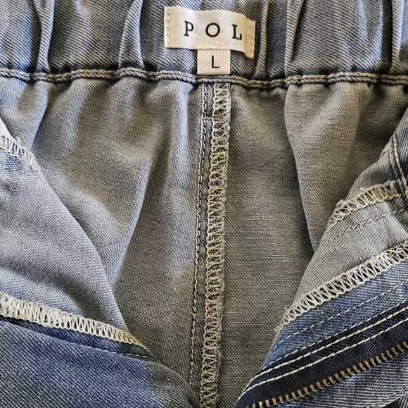POL Women's Patchwork Denim Jeans - Picture 2 of 5